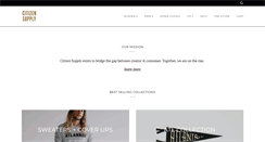 Desktop Screenshot of citizensupply.com