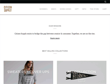 Tablet Screenshot of citizensupply.com